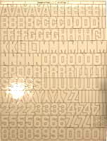 New Die Cut 167 Assorted Magnet Letters, Numbers, Vowels per sheet.